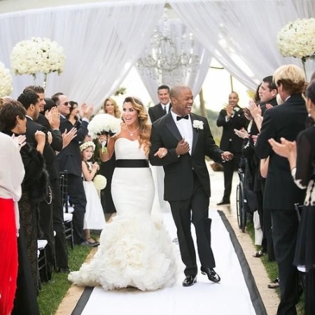 The wedding picture of Krista Joiner and Alvin Nathaniel Joiner.